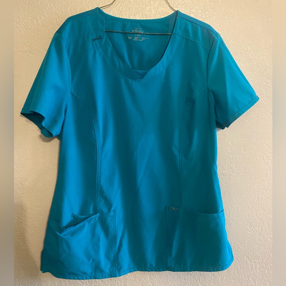 Cherokee Infinity Teal Scrubs- 2 Piece Set